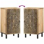 Solid mango wood auxiliary cabinet 40x33x75 cm by , Sideboards - Ref: Foro24-358236, Price: 130,95 €, Discount: %