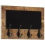 Wall coat racks with 4 hooks 2 pcs solid mango wood by , Hat and coat racks - Ref: Foro24-358951, Price: 54,52 €, Discount: %
