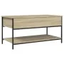Couchtisch aus technischem Holz und Metall, Sonoma-Eiche, 100 x 50 x 50 cm von , Couchtisch - Ref: Foro24-845347, Preis: 55,7...
