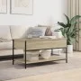 Couchtisch aus technischem Holz und Metall, Sonoma-Eiche, 100 x 50 x 50 cm von , Couchtisch - Ref: Foro24-845347, Preis: 55,7...