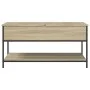 Couchtisch aus technischem Holz und Metall, Sonoma-Eiche, 100 x 50 x 50 cm von , Couchtisch - Ref: Foro24-845347, Preis: 55,7...