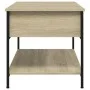 Couchtisch aus technischem Holz und Metall, Sonoma-Eiche, 100 x 50 x 50 cm von , Couchtisch - Ref: Foro24-845347, Preis: 55,7...