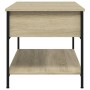Mesa de centro madera ingeniería metal roble Sonoma 100x50x50cm de , Mesas de centro - Ref: Foro24-845347, Precio: 56,28 €, D...
