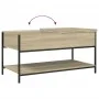Couchtisch aus technischem Holz und Metall, Sonoma-Eiche, 100 x 50 x 50 cm von , Couchtisch - Ref: Foro24-845347, Preis: 55,7...
