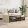 Stapelbare Couchtische 2 Stück aus Sonoma-Eichenholz und Metall von , Couchtisch - Ref: Foro24-845332, Preis: 78,31 €, Rabatt: %