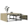 Stackable coffee tables 2 pieces in Sonoma oak wood and metal by , Coffee table - Ref: Foro24-845332, Price: 78,31 €, Discoun...