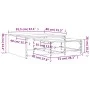 Stapelbare Couchtische 2 Stück aus Sonoma-Eichenholz und Metall von , Couchtisch - Ref: Foro24-845332, Preis: 77,61 €, Rabatt: %
