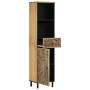 Mueble de baño madera maciza de mango 38x33x160 cm