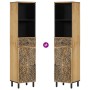 Mueble de baño madera maciza de mango 38x33x160 cm