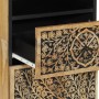 Badezimmerschrank aus massivem Mangoholz, 38 x 33 x 160 cm von , Badezimmerwaschtische - Ref: Foro24-358234, Preis: 224,95 €,...