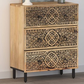 Solid mango wood auxiliary cabinet 60x33x75 cm by , Sideboards - Ref: Foro24-358215, Price: 182,18 €, Discount: %