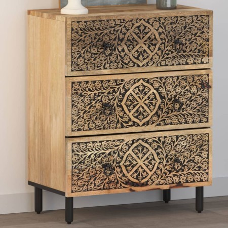 Solid mango wood auxiliary cabinet 60x33x75 cm by , Sideboards - Ref: Foro24-358215, Price: 181,73 €, Discount: %