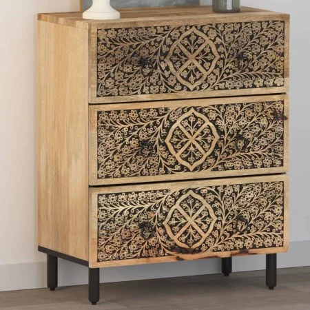 Solid mango wood auxiliary cabinet 60x33x75 cm by , Sideboards - Ref: Foro24-358215, Price: 170,80 €, Discount: %