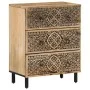 Solid mango wood auxiliary cabinet 60x33x75 cm by , Sideboards - Ref: Foro24-358215, Price: 170,80 €, Discount: %