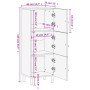 Solid mango wood auxiliary cabinet 40x33x110 cm by , Sideboards - Ref: Foro24-358241, Price: 206,52 €, Discount: %