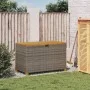 Garten-Aufbewahrungsbox aus grauem Rattan-Akazienholz, 110 x 55 x 63 cm von , Aufbewahrungsboxen für den Außenbereich - Ref: ...