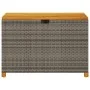Garten-Aufbewahrungsbox aus grauem Rattan-Akazienholz, 110 x 55 x 63 cm von , Aufbewahrungsboxen für den Außenbereich - Ref: ...