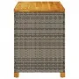 Garten-Aufbewahrungsbox aus grauem Rattan-Akazienholz, 110 x 55 x 63 cm von , Aufbewahrungsboxen für den Außenbereich - Ref: ...