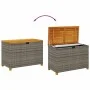 Garten-Aufbewahrungsbox aus grauem Rattan-Akazienholz, 110 x 55 x 63 cm von , Aufbewahrungsboxen für den Außenbereich - Ref: ...