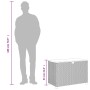 Gray rattan acacia wood garden storage box 110x55x63 cm by , Outdoor storage boxes - Ref: Foro24-366286, Price: 166,81 €, Dis...