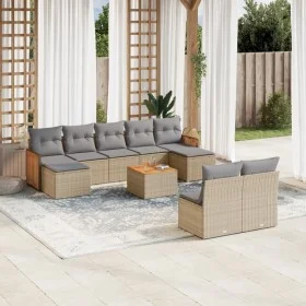 Garden sofa set with beige cushions 10 pieces synthetic rattan by , Garden sets - Ref: Foro24-3260463, Price: 577,73 €, Disco...
