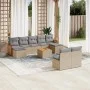 Garden sofa set with beige cushions 10 pieces synthetic rattan by , Garden sets - Ref: Foro24-3260463, Price: 577,73 €, Disco...