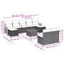 Garden sofa set with beige cushions 10 pieces synthetic rattan by , Garden sets - Ref: Foro24-3260463, Price: 577,78 €, Disco...