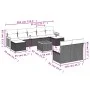 Garden sofa set with beige cushions 10 pieces synthetic rattan by , Garden sets - Ref: Foro24-3260463, Price: 577,73 €, Disco...
