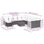 Garden sofa set 12 pieces with black synthetic rattan cushions by , Garden sets - Ref: Foro24-3260655, Price: 757,65 €, Disco...