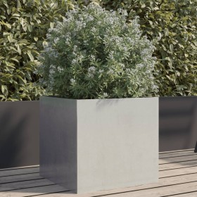 Jardinera de acero inoxidable plateado 42x40x39 cm de , Maceteros y jardineras - Ref: Foro24-841555, Precio: 58,56 €, Descuen...
