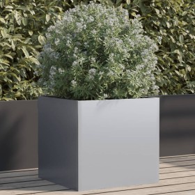Pflanzgefäß aus silber verzinktem Stahl, 49 x 47 x 46 cm von , Töpfe und Pflanzgefäße - Ref: Foro24-841569, Preis: 48,78 €, R...