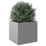Pflanzgefäß aus silber verzinktem Stahl, 49 x 47 x 46 cm von , Töpfe und Pflanzgefäße - Ref: Foro24-841569, Preis: 47,92 €, R...