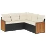 5-teiliges Gartenmöbel-Set und schwarze synthetische Rattankissen von , Gartensets - Ref: Foro24-3260040, Preis: 336,59 €, Ra...