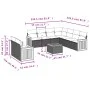 10-piece garden sofa set with gray synthetic rattan cushions by , Garden sets - Ref: Foro24-3260191, Price: 658,39 €, Discoun...