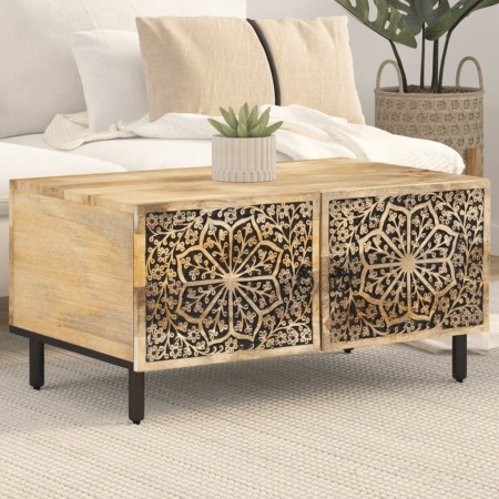 Solid pine wood coffee table 80x50x40 cm by , Coffee table - Ref: Foro24-358217, Price: 140,72 €, Discount: %