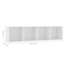Weißes TV-Regal/Möbel 143x30x36 cm von vidaXL, Regale und Regale - Ref: Foro24-800261, Preis: 70,89 €, Rabatt: %