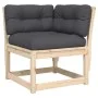 Garden furniture 8 pieces and cushions solid pine wood by , Garden sets - Ref: Foro24-3216945, Price: 822,55 €, Discount: %