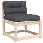Garden furniture 8 pieces and cushions solid pine wood by , Garden sets - Ref: Foro24-3216945, Price: 822,55 €, Discount: %