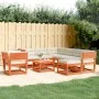 Set muebles jardín 8 pzas con cojines madera pino marrón cera de , Conjuntos de jardín - Ref: Foro24-3216947, Precio: 981,64 ...