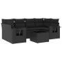 7-piece garden dining set and black synthetic rattan cushions by , Garden sets - Ref: Foro24-3252252, Price: 512,92 €, Discou...