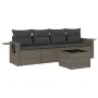 Garden sofa set with cushions 5 pieces gray synthetic rattan by , Garden sets - Ref: Foro24-3252227, Price: 315,22 €, Discoun...
