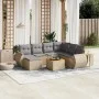 Gartensofa-Set mit beigen Kissen 8 Stück PE-Rattan von , Gartensets - Ref: Foro24-3257452, Preis: 502,54 €, Rabatt: %