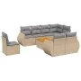 9-piece garden sofa set with beige synthetic rattan cushions by , Garden sets - Ref: Foro24-3257431, Price: 693,81 €, Discoun...