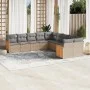 Garden sofa set with beige cushions 10 pieces synthetic rattan by , Garden sets - Ref: Foro24-3260435, Price: 627,28 €, Disco...