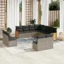 11-teiliges Gartensofa-Set und graue synthetische Rattankissen von , Gartensets - Ref: Foro24-3260170, Preis: 660,59 €, Rabat...