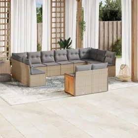 12-teiliges Gartensofa-Set und braune synthetische Rattankissen von , Gartensets - Ref: Foro24-3260526, Preis: 799,74 €, Raba...