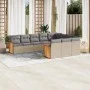 Garden sofa set with beige cushions 10 pieces synthetic rattan by , Garden sets - Ref: Foro24-3260421, Price: 627,28 €, Disco...