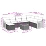 Set de muebles de jardín 9 pzas y cojines ratán sintético gris de , Conjuntos de jardín - Ref: Foro24-3260338, Precio: 549,88...