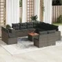 12-teiliges Gartensofa-Set mit grauen synthetischen Rattankissen von , Gartensets - Ref: Foro24-3257838, Preis: 755,14 €, Rab...