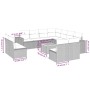 12-piece garden sofa set with gray synthetic rattan cushions by , Garden sets - Ref: Foro24-3257838, Price: 730,69 €, Discoun...